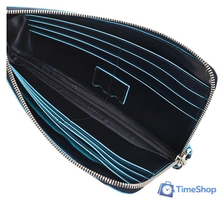 Кошелек Piquadro Blue square AC2648B2/BLU2 - Изображение №4 — Интернет-магазин Time-Shop