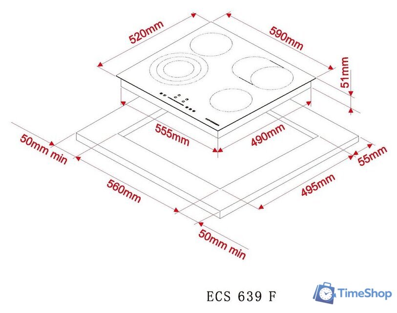 Варочная панель KUPPERSBERG ECS 639 F - Изображение №7 — Интернет-магазин Time-Shop