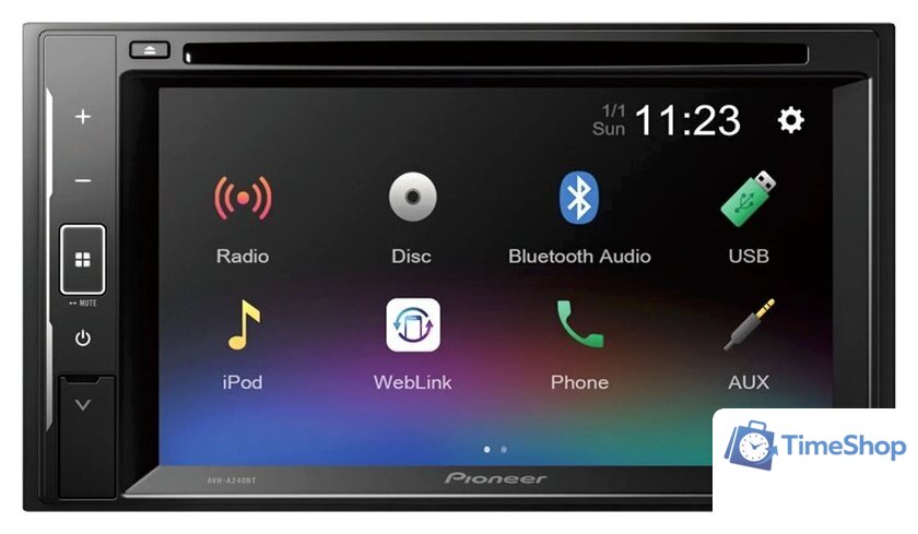 СD/DVD-магнитола Pioneer AVH-A240BT - Изображение №1 — Интернет-магазин Time-Shop