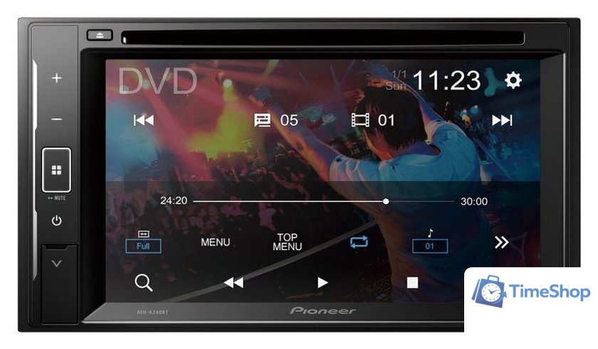 СD/DVD-магнитола Pioneer AVH-A240BT - Изображение №2 — Интернет-магазин Time-Shop