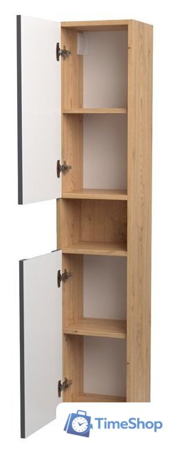  ЗОВ Шкаф-пенал Дион 150 DP150LHO0M7015МKV5 (графит матовый/дуб) - Изображение №2 — Интернет-магазин Time-Shop