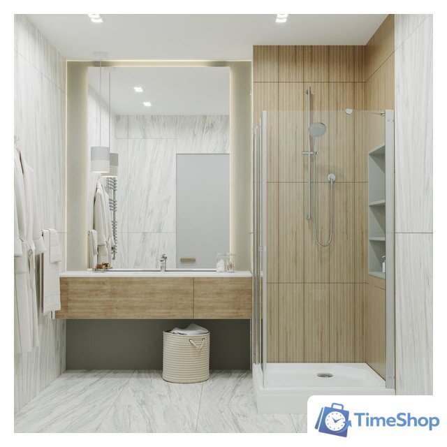 Душевой уголок Triton Форта-Хром 90x90 (с поддоном) - Изображение №6 — Интернет-магазин Time-Shop