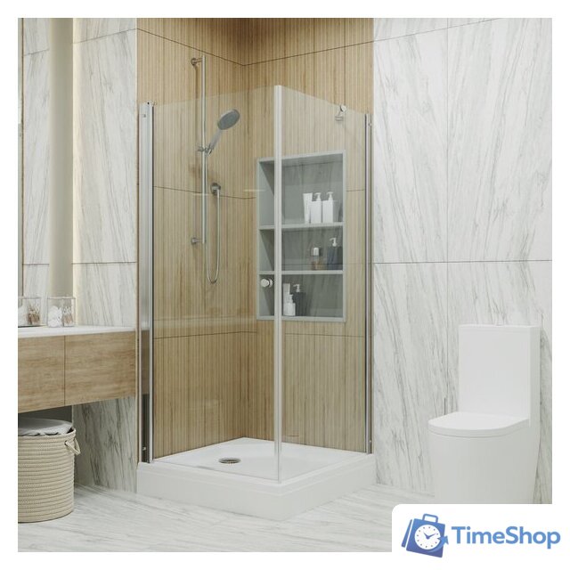 Душевой уголок Triton Форта-Хром 90x90 (с поддоном) - Изображение №5 — Интернет-магазин Time-Shop
