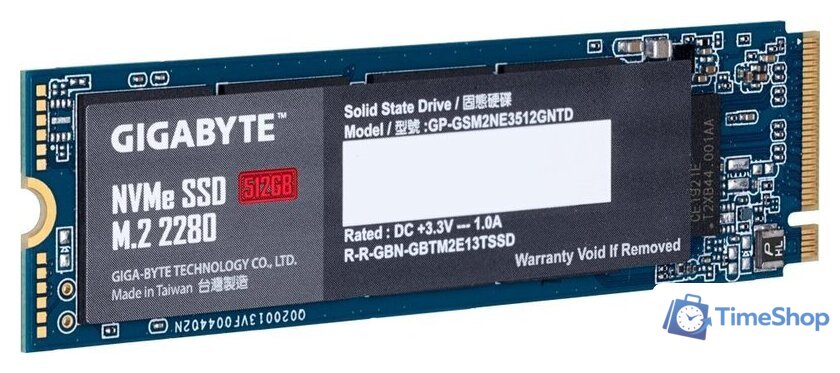 SSD Gigabyte NVMe 512GB GP-GSM2NE3512GNTD - Изображение №3 — Интернет-магазин Time-Shop