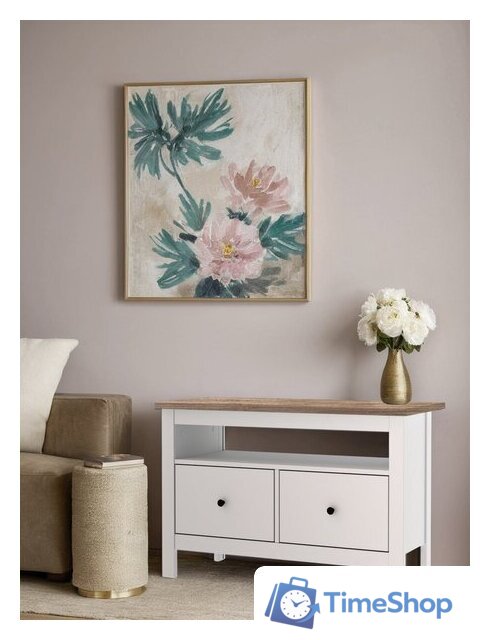 Тумба Mio Tesoro Сага 2 ящика 2.08.03.080.14 (белый/ясень) - Изображение №4 — Интернет-магазин Time-Shop