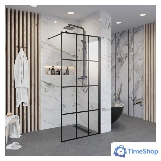 Душевая стенка Niagara NG-685-12 120x195 (черный) - Изображение №2 — Интернет-магазин Time-Shop