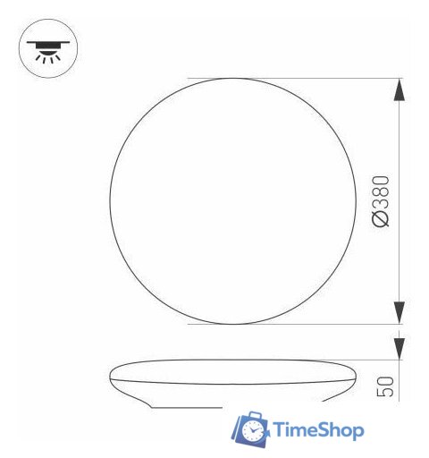 Светильник-тарелка Arlight CL-FRISBEE-DIM-R380-25W Day4000-MIX 030112 - Изображение №4 — Интернет-магазин Time-Shop