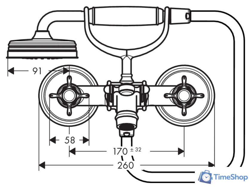 Смеситель Axor Montreux [16540000] - Изображение №2 — Интернет-магазин Time-Shop