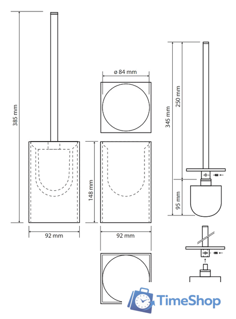 Ершик для унитаза Bemeta Gamma 145613310 - Изображение №2 — Интернет-магазин Time-Shop