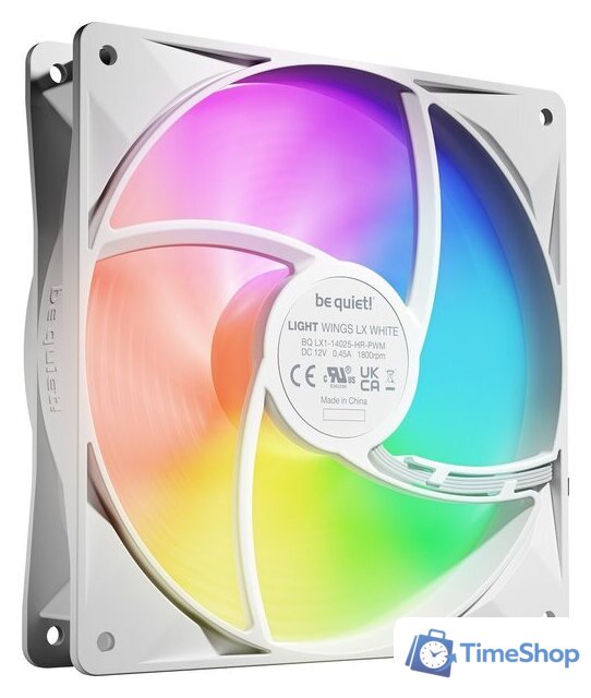 Комплект вентиляторов для корпуса be quiet! Light Wings LX 140mm PWM HS 3-Pack W BL131 - Изображение №2 — Интернет-магазин Time-Shop