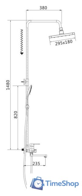 Душевая система  Shevanik S8136F - Изображение №21 — Интернет-магазин Time-Shop