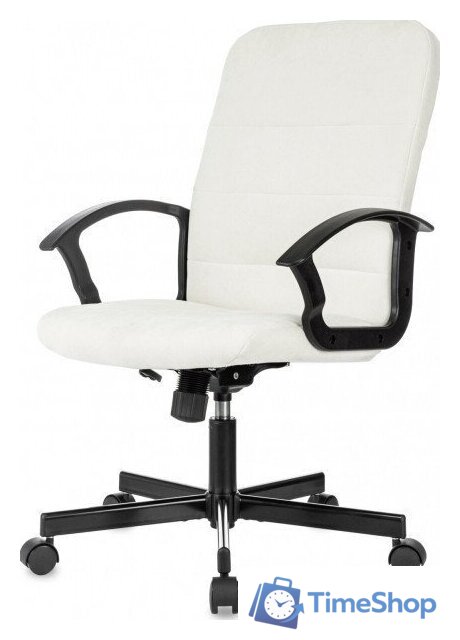 Офисное кресло Бюрократ Triest (молочный Fabric Velvet 20) - Изображение №3 — Интернет-магазин Time-Shop