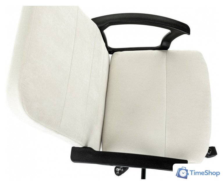 Офисное кресло Бюрократ Triest (молочный Fabric Velvet 20) - Изображение №10 — Интернет-магазин Time-Shop