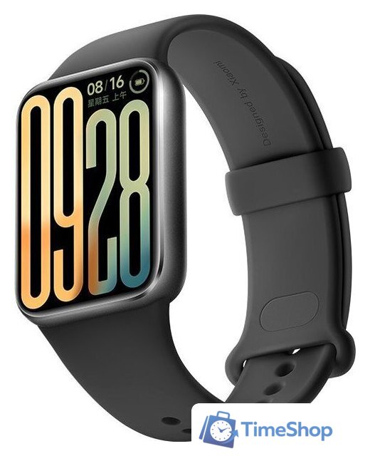 Фитнес-браслет Xiaomi Smart Band 9 Pro (серый, с черным силиконовым ремешком, международная версия) - Изображение №1 — Интернет-магазин Time-Shop