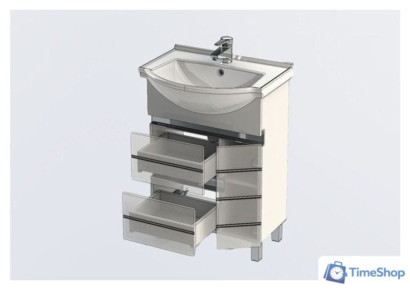  Aquanet Тумба под умывальник Доминика 60 171684 - Изображение №5 — Интернет-магазин Time-Shop