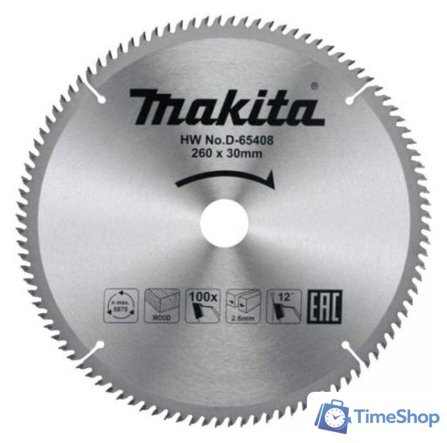 Пильный диск Makita D-65408 - Изображение №1 — Интернет-магазин Time-Shop