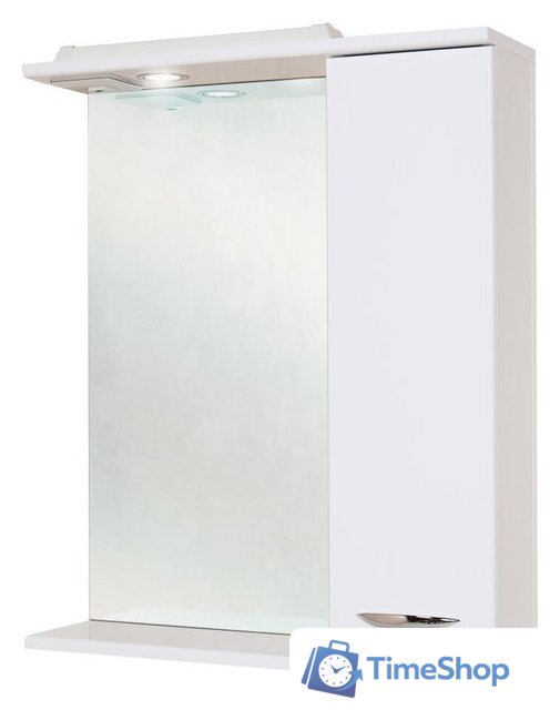  Onika Шкаф с зеркалом Ника 60.01 правый (белый) [206016] - Изображение №1 — Интернет-магазин Time-Shop