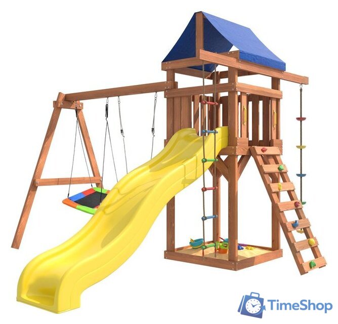 Игровой комплекс National Tree Company Качели лодочка и прямоугольное гнездо Лодка IgroWoods ДП-9 - Изображение №2 — Интернет-магазин Time-Shop