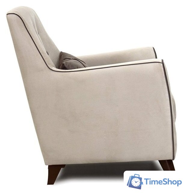 Интерьерное кресло Нижегородмебель Френсис ТК 262 (офелия/амиго велюр, бежевый) - Изображение №3 — Интернет-магазин Time-Shop