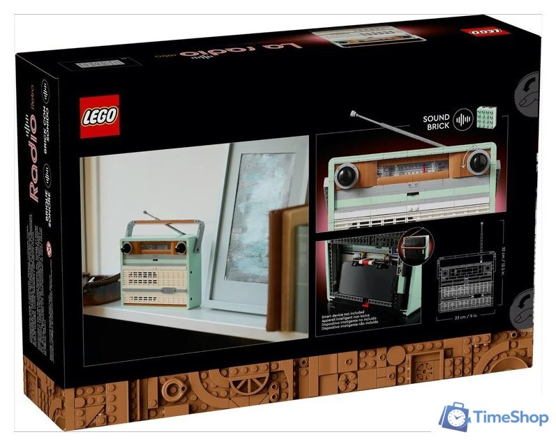 Конструктор LEGO Icons 10334 Радио в стиле ретро - Изображение №7 — Интернет-магазин Time-Shop