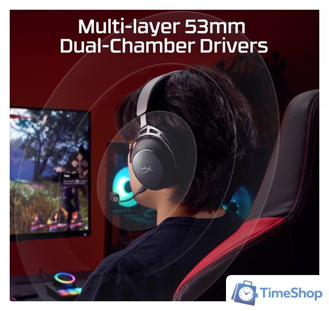 Наушники HyperX Cloud Alpha 2 (черный) - Изображение №14 — Интернет-магазин Time-Shop