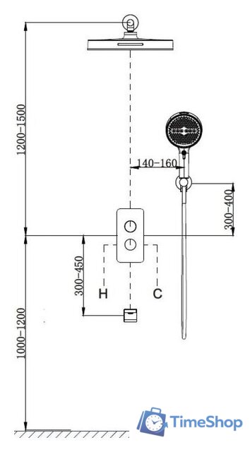 Душевая система  Vincea Domus VSFW-5DM1CH - Изображение №5 — Интернет-магазин Time-Shop