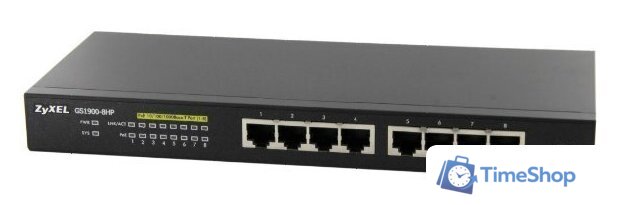 Управляемый коммутатор уровня 2+ Zyxel GS1900-8HP - Изображение №12 — Интернет-магазин Time-Shop