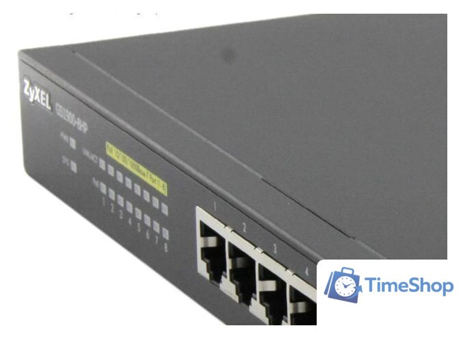 Управляемый коммутатор уровня 2+ Zyxel GS1900-8HP - Изображение №9 — Интернет-магазин Time-Shop