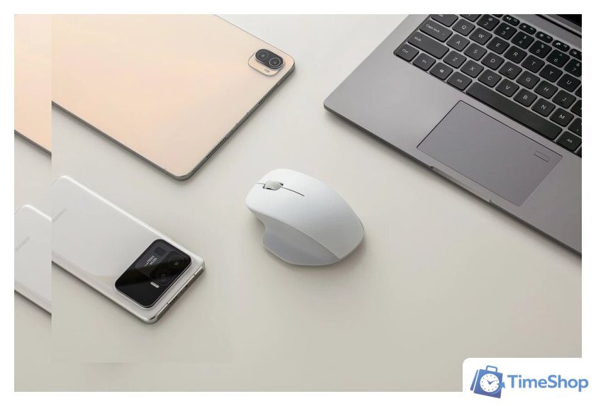 Мышь Xiaomi Wireless Mouse Comfort Edition XMWXSB04YM (белый, международная версия) - Изображение №5 — Интернет-магазин Time-Shop