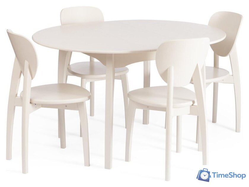 Стул TetChair Diamante жесткое сиденье (бук/ivory white) - Изображение №9 — Интернет-магазин Time-Shop