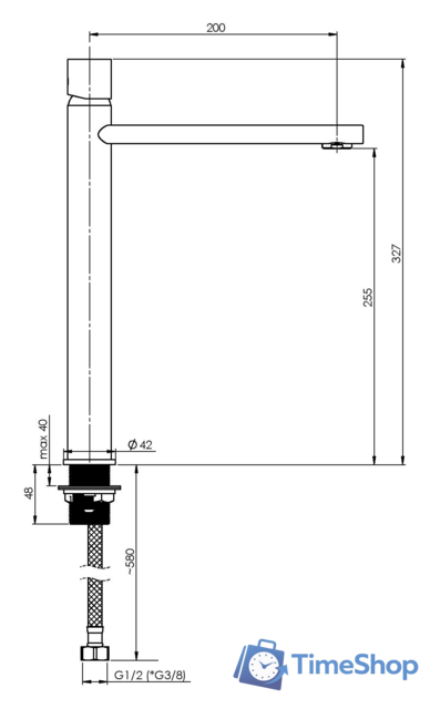 Смеситель Rubineta Etna-18/D - Изображение №3 — Интернет-магазин Time-Shop