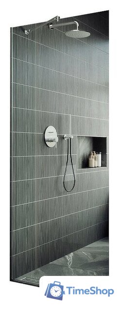 Душевая стенка MaybahGlass 195x89 MGD-689-5у (прозрачное стекло/хром матовый) - Изображение №1 — Интернет-магазин Time-Shop