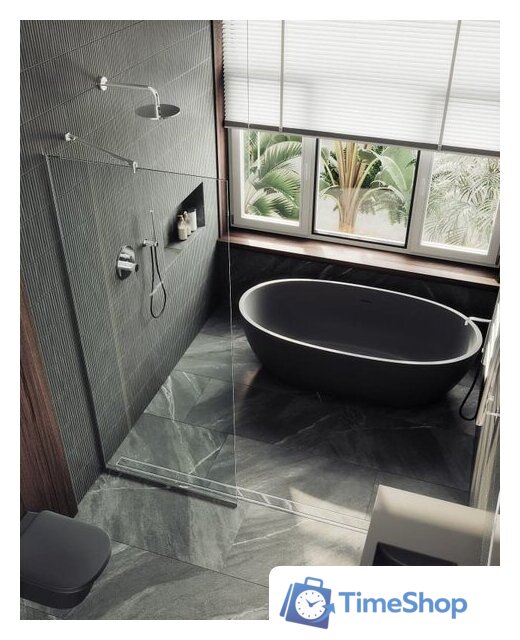 Душевая стенка MaybahGlass 195x89 MGD-689-5у (прозрачное стекло/хром матовый) - Изображение №6 — Интернет-магазин Time-Shop