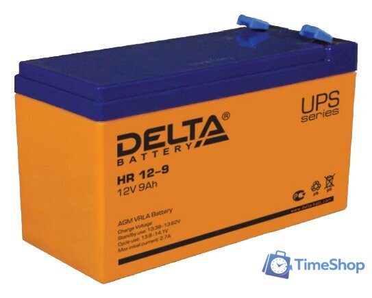 Аккумулятор для ИБП Delta HR 12-9 (12В/9 А·ч) - Изображение №1 — Интернет-магазин Time-Shop