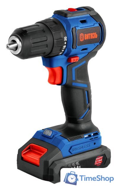 Дрель-шуруповерт Витязь ДА-520-13 18012022 (с 2-мя АКБ, кейс, набор оснастки) - Изображение №1 — Интернет-магазин Time-Shop