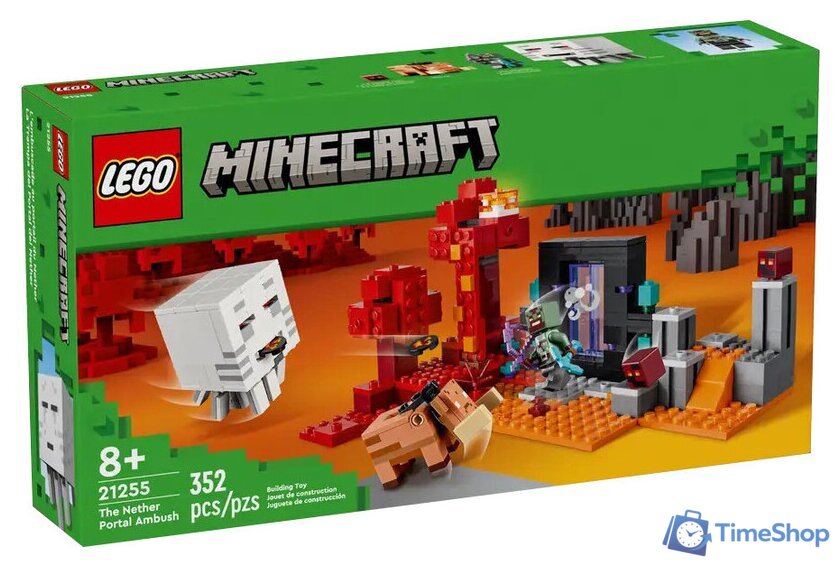 Конструктор LEGO Minecraft 21255 Засада у портала в Нижний мир - Изображение №1 — Интернет-магазин Time-Shop