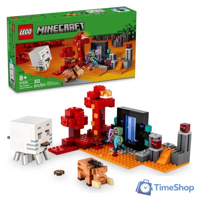 Конструктор LEGO Minecraft 21255 Засада у портала в Нижний мир - Изображение №3 — Интернет-магазин Time-Shop