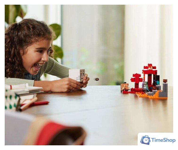 Конструктор LEGO Minecraft 21255 Засада у портала в Нижний мир - Изображение №9 — Интернет-магазин Time-Shop