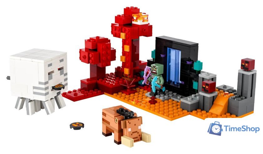 Конструктор LEGO Minecraft 21255 Засада у портала в Нижний мир - Изображение №4 — Интернет-магазин Time-Shop