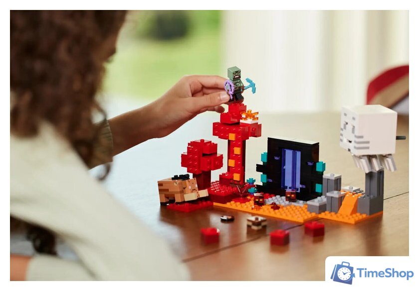 Конструктор LEGO Minecraft 21255 Засада у портала в Нижний мир - Изображение №10 — Интернет-магазин Time-Shop