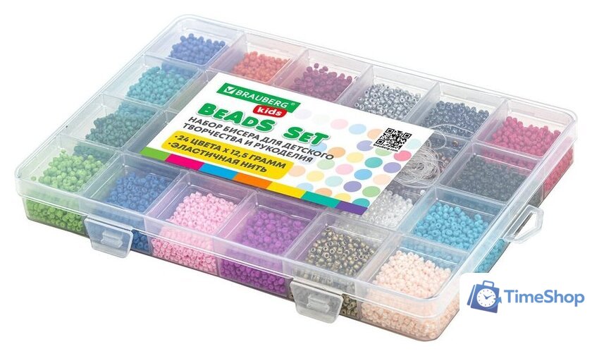 Набор бисероплетения BRAUBERG Kids Beads Set 664696 - Изображение №5 — Интернет-магазин Time-Shop