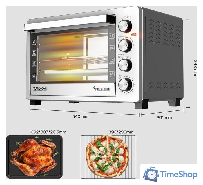 Мини-печь TurboTronic TT-EVS38 - Изображение №3 — Интернет-магазин Time-Shop