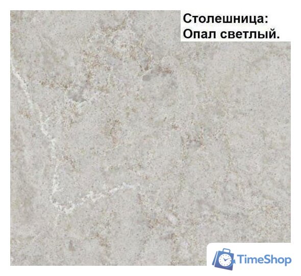 Готовая кухня Интерлиния Мила Матте 1.5x3.0 А левая (белый/луна/опал светлый) - Изображение №4 — Интернет-магазин Time-Shop