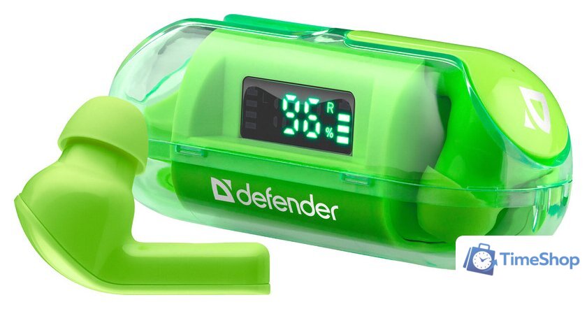 Наушники Defender Twins 916 (зеленый) - Изображение №1 — Интернет-магазин Time-Shop