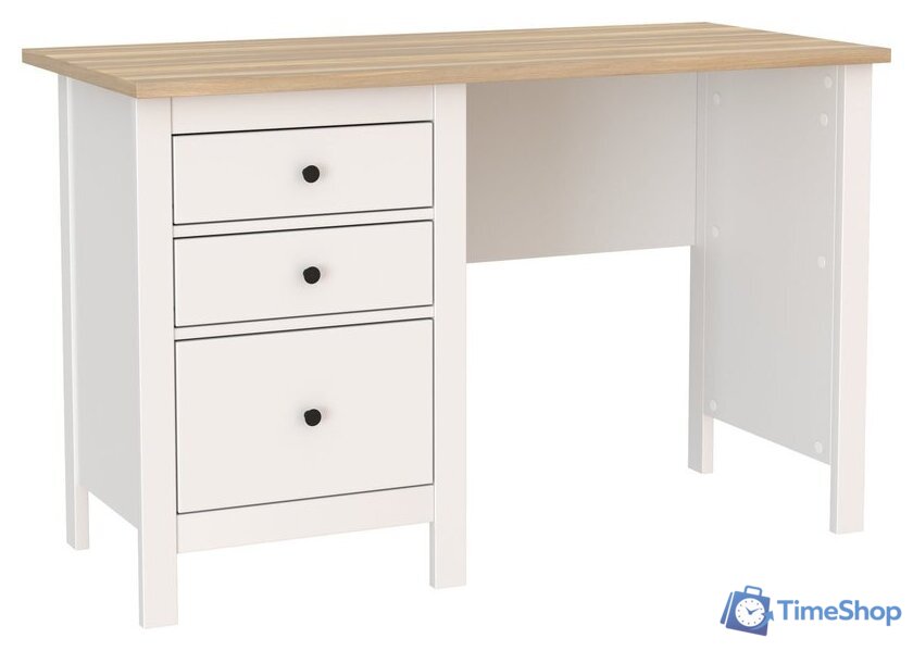 Офисный стол Mio Tesoro Сага 120x56 2.08.06.160.14 (белый/ясень) - Изображение №1 — Интернет-магазин Time-Shop