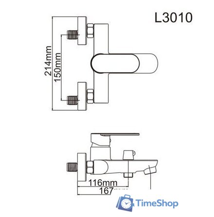 Смеситель Ledeme L3010 - Изображение №7 — Интернет-магазин Time-Shop