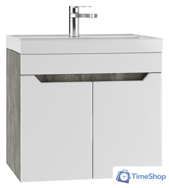  Айсберг Тумба под умывальник Енисей 60 Мечта без ящика подвесная (бетон) - Изображение №1 — Интернет-магазин Time-Shop