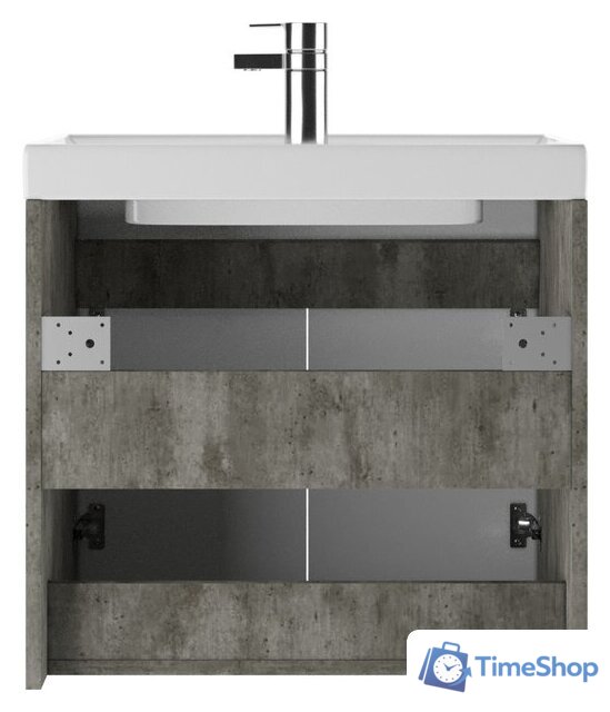  Айсберг Тумба под умывальник Енисей 60 Мечта без ящика подвесная (бетон) - Изображение №4 — Интернет-магазин Time-Shop