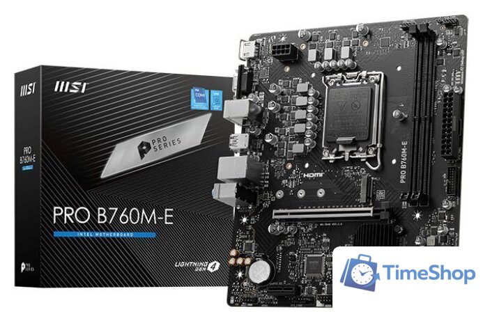 Материнская плата MSI Pro B760M-E - Изображение №2 — Интернет-магазин Time-Shop