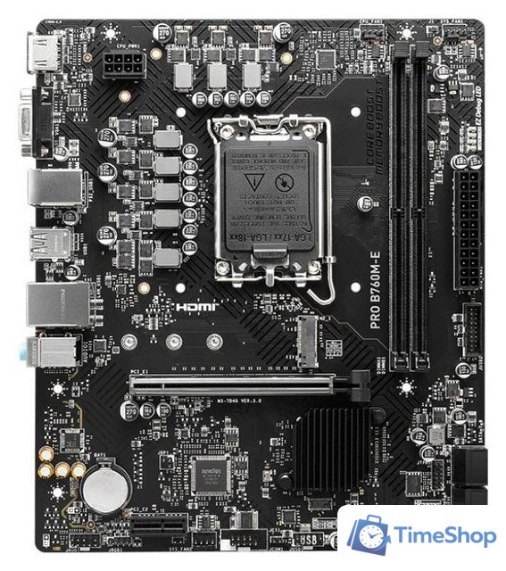 Материнская плата MSI Pro B760M-E - Изображение №1 — Интернет-магазин Time-Shop